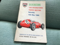 Silver stone 12th international trophy meeting 1960 program
