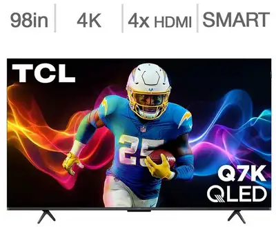 Télévision QLED 98'' 98Q7K 4K UHD HDR 144Hz GOOGLE TV TCL, View more