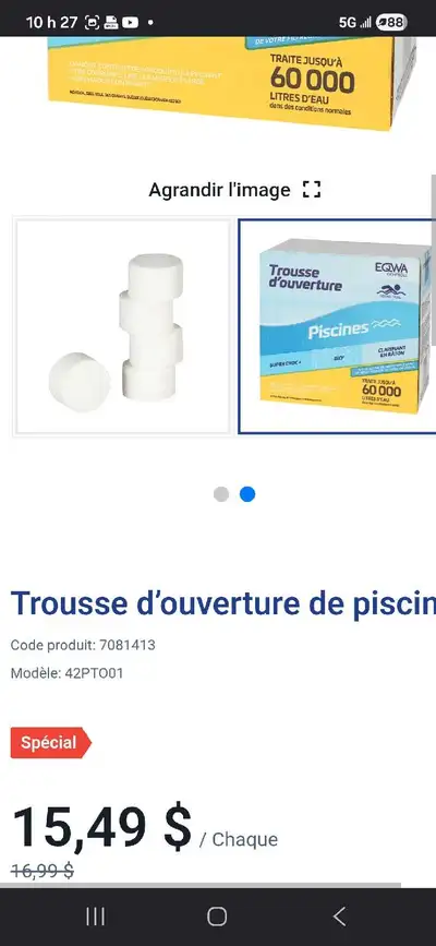 Kit d'ouverture de piscine, View more