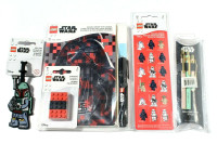 LEGO Star Wars Stationary Bag Tag Journal Stickers Erasers Pens