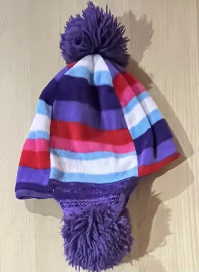 TCP - Girls 8+ Striped Fleece Winter Hat, View more