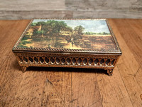 The Hay Wain Constable Brass Music Box