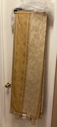 Gold/Cream Panel Curtains 