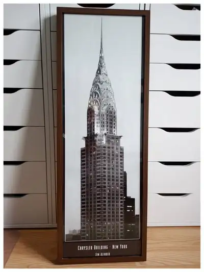  Framed Chrysler Building Print – 35.5” x 13”, View more