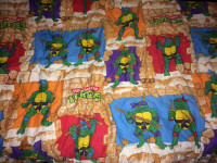 RETRO 1980s Ninja Turtles Bedding set for single bed