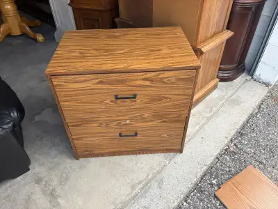 Free delivery used Wood Filing Cabinet - 2 Drawer, View more