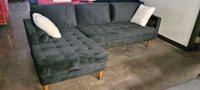 New 3 Seater Sofa available in Blue, Grey and Black color