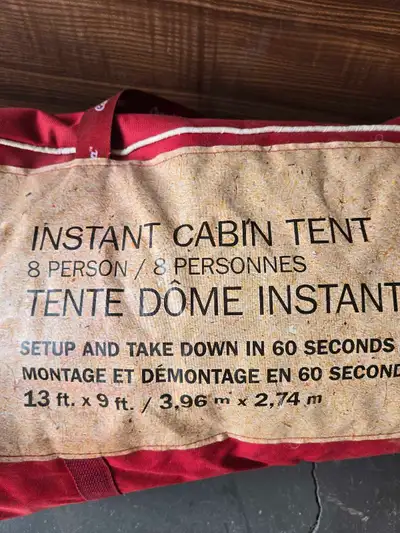 Instant 8 person tent, View more