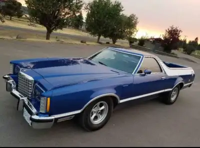 1979 Ford Ranchero GT 351 V8 Windsor, auto trans .leather Interior w/new carpet .newer approx 8years...