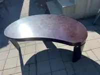 Kidney shaped coffee table 