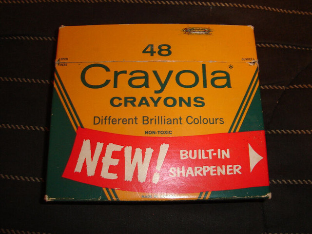 Vintage 1962 48 Crayola Crayons with NEW Built-In Sharpener in Arts & Collectibles in Sunshine Coast - Image 2