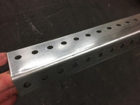 Offset punched angle iron / brand new