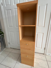 Bookcase with Drawers.