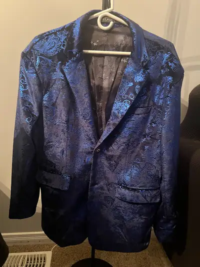 Blue Patterned Blazer, View more