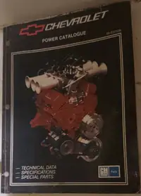1988 Chevrolet Power Catalog 6th Edition Big Small Blocks Parts