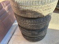245/60r18 set of 4 Firestone destination summer tires on rims