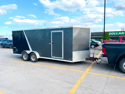 6x12 tandem axle = $5500 7x14 tandem axle interior height 7.2ft = $6750 8x16 tandem axle 14000 lb ax...