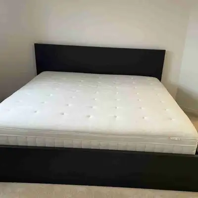 IKEA King Bed + Mattress – Excellent Condition – $200 (Markham), View more
