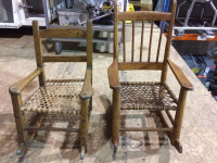 Petites chaises berçantes antiques - Small Antique rocking chair