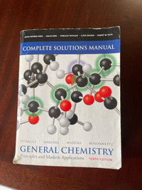General Chemistry tenth edition and solutions Manual