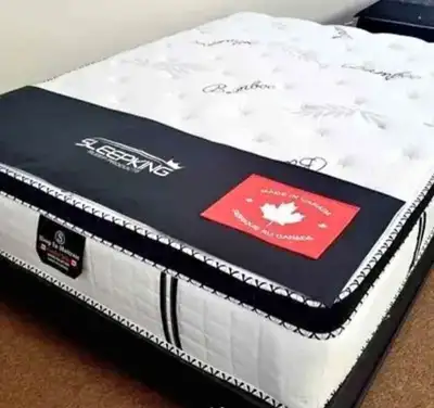 Never-Used !!! Double Size Mattress & Box, View more