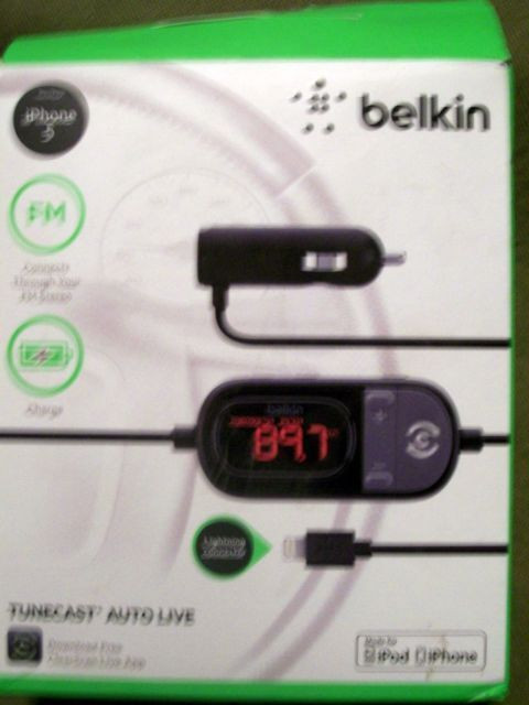 Belkin Tunecast Auto Live Hands-free Iphone 5 - 2 X Fm Presets in iPod & MP3 Accessories in City of Toronto - Image 2