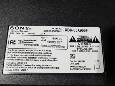 SONY BRAVIA XBR65X900F PARTS $20.00, View more