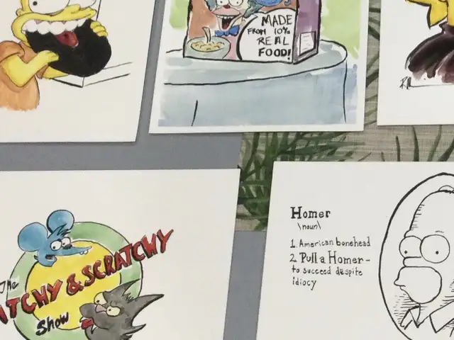 Simpsons pictures made with pencil and colour pens new in Arts & Collectibles in City of Toronto - Image 3