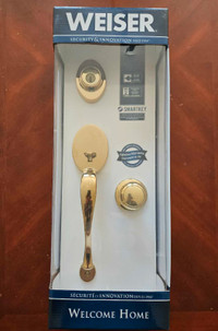 Weiser Augusta Front Door Lock + Troy Inside Door Knob