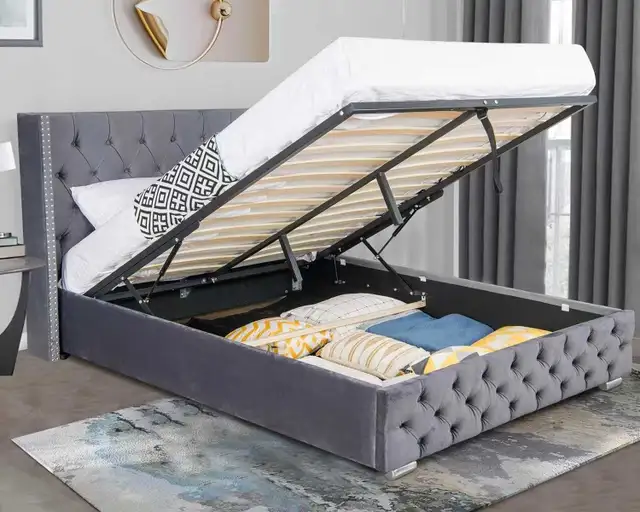 King storage bedframe  in Beds & Mattresses in Vancouver - Image 2