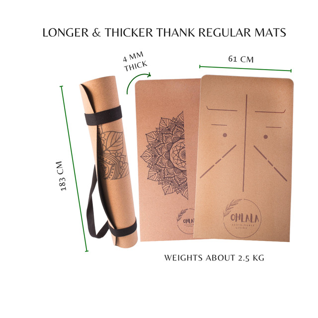 Premium Cork Yoga Mat in Exercise Equipment in Ottawa - Image 4