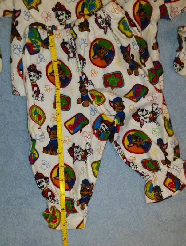 Baby PJs Paw Patrol 3 Piece Flannel Pajamas Size 3-9 Months in Clothing - 3-6 Months in Truro - Image 3