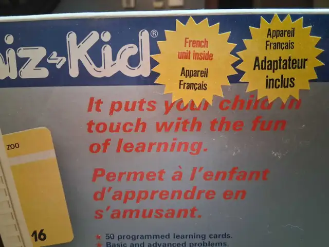 ordinateur portable éducatif vintage VTech Talking Whiz Kid 1987 in Arts & Collectibles in Laurentides - Image 6