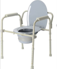 Livingbasics Aluminum Toilet Commode Chair - New in box