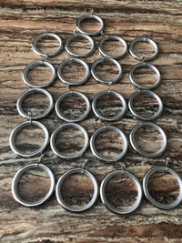 Charley Metal Curtain Rings (Set of 21) (J)