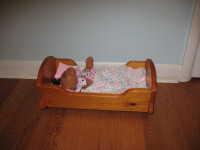 CABBAGE PATCH DOLL & CRADLE