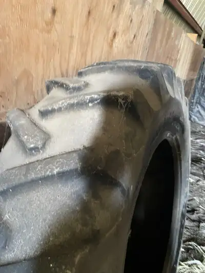 Two tractor tires for sale. 18.4-34 BF GOODRICH powergrip "30" $550.00 Good sidewalls. 16.9-34 good...