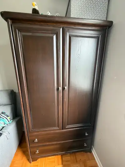 Armoire/penderie en bois massif (frêne) Palliser, View more
