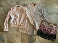 NEW Forever21 pink jacket top dress skirt 12-14 y.o girls