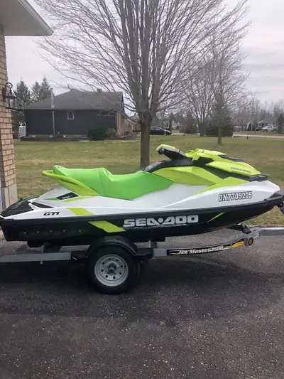SeaDoo GTI 130 60 hours 2019 Cover and trailer $10400