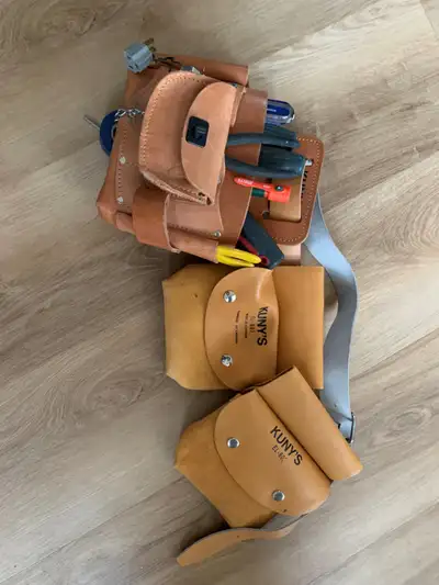 Electricians Tool belt and tools, View more