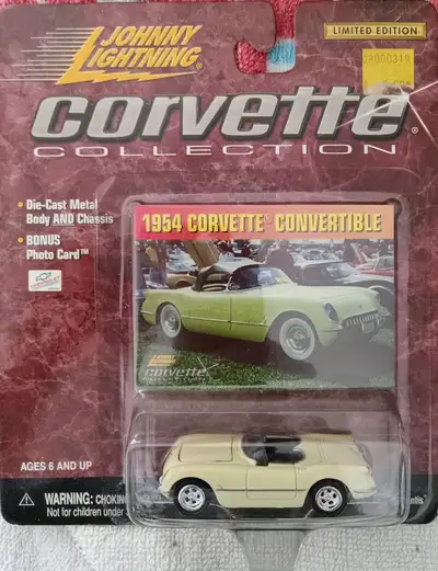 I'm selling a Mint in Pack 1999 Jonny Lightning Corvette Collection off white 1954 Corvette. I'm ask...
