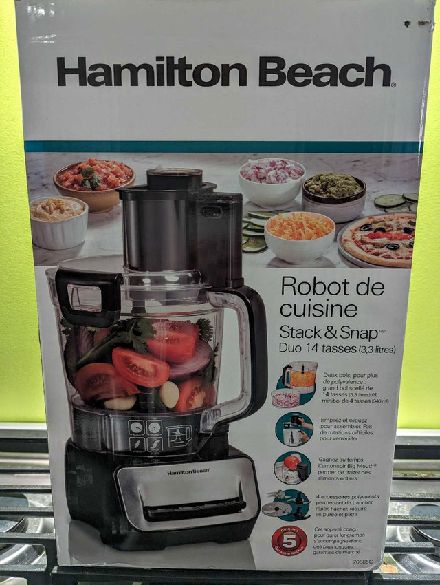 Hamilton Beach Food Processor dans Robots culinaires et mélangeurs  à Ouest de l’Île - Image 2
