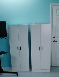 2  Sauder 5 foot cabinets