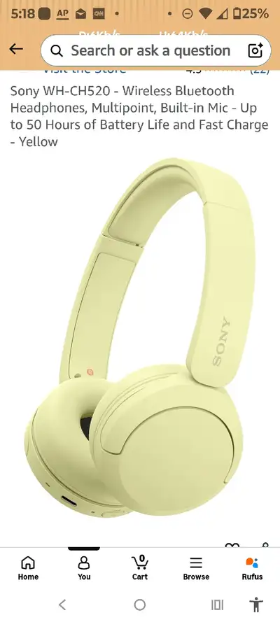 SONY HEADPHONES, View more