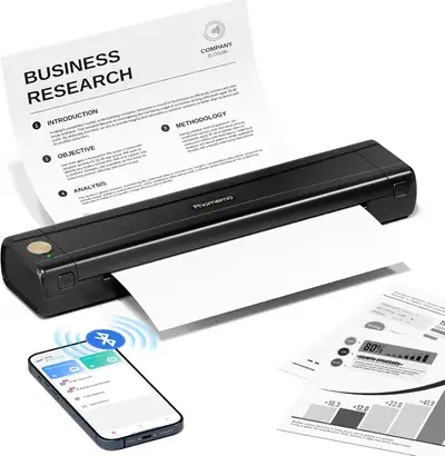 ❤️✅NEW IN BOX: Phomemo M08E Wireless Bluetooth Thermal Printer, View more