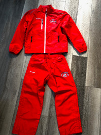 Track suit CCM et t-shirt Canadiens Jr AAA