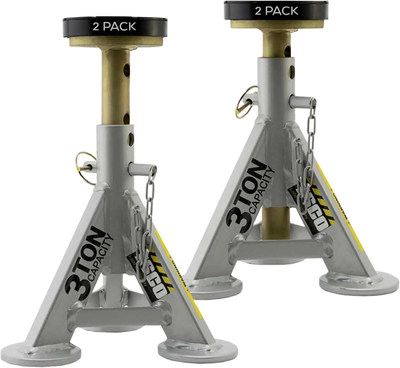 NEW Airdrie Pickup ESCO 3 Ton Performance Shorty Low Profile Jack Stands, 1 Pair Vehicle service typ...