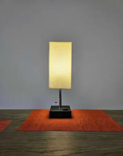 Table Lamp with USB ports and Power Outlets, View more