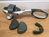 Electric massager with heated pad